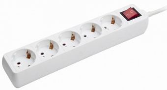Зарядное устройство Gembird  Pagarinātājs Gembird Power Cube Surge Protector 5 Sockets 1.8m White