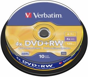 Other Computer Accessory Verbatim  Matricas DVD+RW SERL Verbatim 4.7GB 4x 10 Pack Spindle