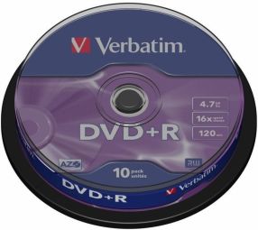 Другой аксессуар для компьютера Verbatim  Matricas DVD+R AZO Verbatim 4.7GB 16x 10 Pack Spindle