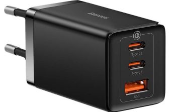 Adapter Baseus  Lādētājs Baseus GaN5 Pro 65 W USB + 2 x USB-C