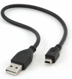 Cable Gembird USB Male - MiniUSB Male 0.3m Black