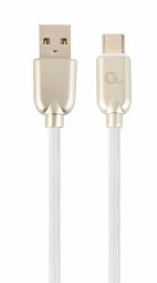 Кабель Gembird  Gembird USB Male - USB Type C Male Premium rubber 2m White