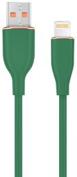 Cable Gembird  Kabelis Gembird Premium silicon USB-A Male - 8-pin Male 1.5m Green
