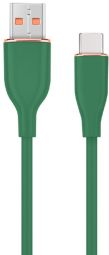 Kaabel Gembird  Kabelis Gembird Premium silicon USB-A Male - USB Type-C Male 1.5m Green