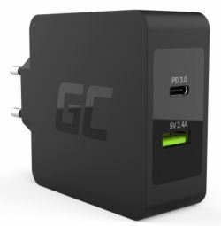 Adaptrid Green cell  Green Cell CHAR10 USB-C Black