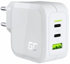 Adaptrid Green cell  Lādētājs Green Cell PowerGaN 65W USB-C PD Charger for laptops, MacBook, Tablets, and Smartphones