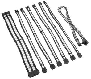 Kaabel Kolink  PSU kabeļu pagarinātāji Kolink Core Pro Braided Cable Extension Kit 12V-2x6 Type 1 - Jet Black/ White