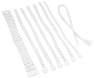 Кабель Kolink  PSU kabeļu pagarinātāji Kolink Core Pro Braided Cable Extension Kit 12V-2x6 Type 1 - White