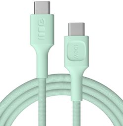 Кабель Green cell  Kabelis Green Cell PowerStream USB Type-C Male - USB Type-C Male 100W Mint Green 2m