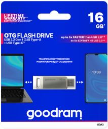 Флеш-накопитель Goodram  Goodram ODA3 USB 3.2 16GB Silver