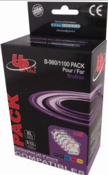 Tarvikud ja tarvikud Uprint  UPrint Brother LC980 4PACK 16ml Black + 16ml C/ M/ Y