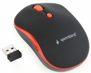 Computer mouse Gembird  Gembird MUSW-4B-03 Wireless Black/Red