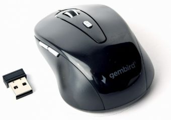 Computer mouse Gembird  Gembird MUSW-6B-01 Wireless Black