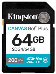 Карты памяти Kingston  Atmiņas karte Kingston 64GB SDXC Canvas Go Plus Gen4