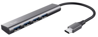 Controller Trust  USB hubs Tust Halyx 4 PORT USB-C