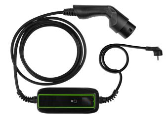 Зарядное устройство Green cell  Elektroauto uzlādes kabelis Green Cell Mobile Charger 3.6kW Type 2 to Schuko 6.5m