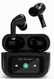 Проводные наушники Gembird  Austiņas Gembird BT TWS with LCD display and Active Noise Cancelling Black