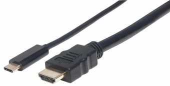 Cable Brackton  Kabelis Brackton USB Type-C Male - HDMI Male 4K 1.8m