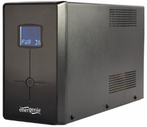 Wireless charger EnerGenie  Nepārtrauktās barošanas bloks Energenie UPS With USB and LCD Display 2000 VA Black