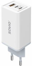 Adapter SAVIO  Lādētājs Savio GaN 65W