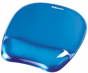 Коврик для мыши Fellowes  Fellowes Crystals Gel Blue
