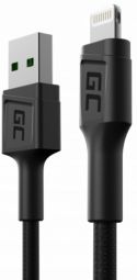 Cable Green cell  Green Cell GC PowerStream Fast Charging USB-A Male - Lightning Male Cable 30cm