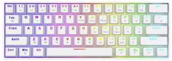 Computer keyboard SAVIO  Klaviatūra Savio Mechanical WHITEOUT X2 OUTEMU RED