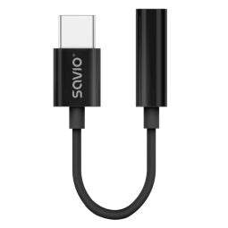 Adapter SAVIO  Kabelis Savio USB-C Male - 3,5 mm Female AK-74