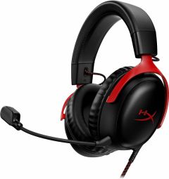 Headphone with microphone HyperX  Austiņas HyperX Cloud III Black / Red