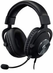 Наушники с микрофоном Logitech  Austiņas Logitech Pro X Gaming Black