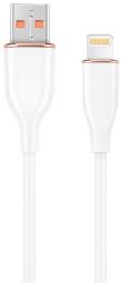 Cable Gembird  Kabelis Gembird Premium silicon USB-A Male - 8-pin Male 1.5m White