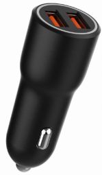 Autotarvikud Gembird  Auto lādētājs Gembird 2x USB Type-A Black