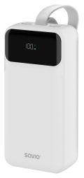Väline aku SAVIO  Enerģijas krātuve Savio Power Bank 30000mAh White