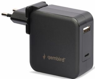 Зарядное устройство Gembird  Gembird Universal 60W USB Type-C PD Laptop charger