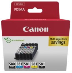 Tarvikud ja tarvikud Canon  Tintes kārtridžs Canon PGI-580/CLI581 BK / C/ M/ Y Multipack
