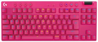 Arvuti klaviatuur Logitech  Klaviatūra Logitech G Pro X TKL Lightspeed Tactile Magenta