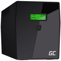 Wireless charger Green Cell Uninterruptible Power Supply Green Cell Power Proof with LCD Display Pure Sine Wave 2000VA 1400W