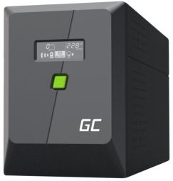 Wireless charger Green cell  Nepārtrauktas barošanas bloks Green Cell PowerProof LCD UPS 1500VA 900W USB 4x Schuko + IEC