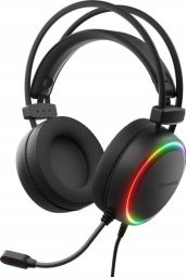 Headphone with microphone Genesis  Austiņas Genesis Neon 613 G2 RGB Black