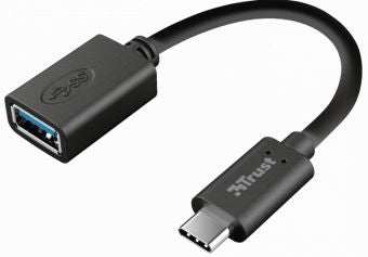 Kaabel Trust  Adapteris Trust Calyx USB-C to USB-A Black