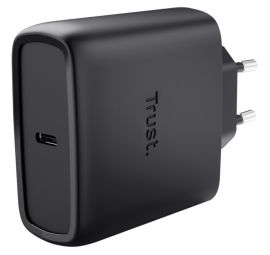 Adaptrid Trust  Lādētājs Trust Maxo 65W Black USB-C + 2m USB-C Cable Black