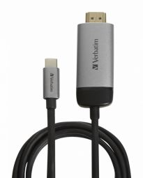 Кабель Verbatim  Verbatim USB-C Male - HDMI Male 1.5m 4K