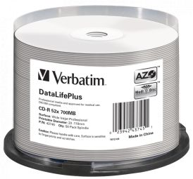 Other Computer Accessory Verbatim CD-R Matrix Verbatim 700MB 1x-52x DataLifePlus 50 Pack Spindle