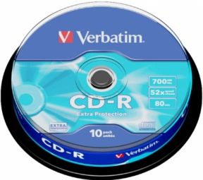 Other Computer Accessory Verbatim  Matricas CD-R Verbatim 700MB 1x-52x Extra Protection, 10 Pack Spindle