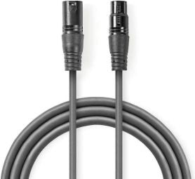 Adapter NEDIS  Kabelis Nedis XLR M - XLR F 3m