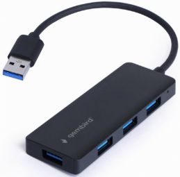 Контроллер Gembird  Hubs Gembird USB 3.1 4-port hub USB 3.1 (Gen 1) Black