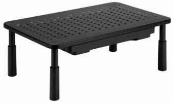 Аксессуар для мониторов Gembird  Monitora statīvs Gembird Adjustable Monitor Stand with Drawer