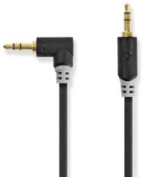 Adapter NEDIS  Kabelis Nedis AUX 3.5mm - 3.5mm Angled 1m