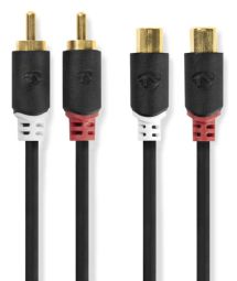 Adapter NEDIS Cable Nedis 2x RCA - 2x RCA F 2m