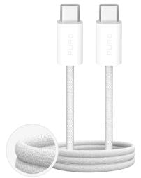 Кабель Puro  USB kabelis Puro Fabrik USB-C-USB-C 2m White